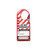 Loto-Lok Lockout Hasp With Snap-On Clip, HSP-MST-724R, Aluminium, 44.5 x 54MM, Red
