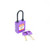 Loto-Lok Three Point Traceability Lockout Padlock, 3PTPPKDN40, Nylon, 40 x 5MM, Purple