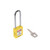 Loq-It Contractor Lockout Padlock, PD-LQYLKDS76, Nylon and Chrome Plated Steel, 76 x 6MM, Yellow