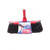 Vileda Standard Indoor Floor Broom with Stick, Black/Red