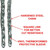 Master Lock Hardened Steel Chain, 8012EURD, 1.5 Mtrs x 6MM, Translucent