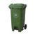 Brooks Pedal Waste Bin, BKS-PDL-090, 240 Ltrs, Green