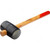 Sparta Rubber Mallet With Wooden Handle, 111505, 450GM, Black