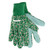 Palisad Garden Hand Gloves, 677628, Cotton and PVC, M, White/Green