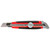 Mtx Retractable Blade Knife, 789149, Stainless Steel, 18MM, Black/Red