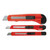 Mtx Retractable Blades Knive, 789859, Stainless Steel, 9-18MM, Black/Red, 3 Pcs/Set