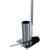 High Trend Tissue Holder Stand with Bathroom Brush, NN6064, Silver Colour, Steel