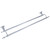 Argent Crystal Double Towel Bar, 29661, Silver Colour, Brass