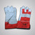 Power Tool Red Cuff Single Palm Gloves, 1200-1200, Grey and Red