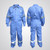 Prime Captain Doha Coverall With Reflective Tape, D592, XL, Light Blue