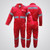 Prime Captain Twill Cotton Coverall With Reflective Tape, R989, 3XL, Red