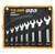 Tolsen Double Open End Spanner Set, 15076, 8PCS