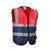 Empiral Safety Vest, E108073301, Dazzle, Red and Navy Blue, S