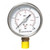 PI Controls Pressure Gauge, PG-100-R10-WF-BR, 100MM, 1/2 Inch, MNPT, 0-10 Bar
