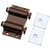 Yingda Double Magnetic Door Catcher, YD-907B, Iron and Plastic, 58x34MM, Brown