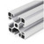 Extrusion T-Slot Profile, 30 Series, Aluminium, 30 x 30MM, PK4, Silver