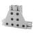 Extrusion Reinforcement Flat Plate, 30 Series, 8 Hole, Aluminium, 30MM