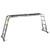 Topman Triple Selection Straight Ladder, MTAL-20, Aluminium, 4 + 5 Steps, 150 Kg Loading Capacity