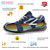 Safetoe Low Ankle Shoes, L-7328, Best Jogger, S1P SRC, Genuine Leather, Size43, Blue