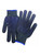 Tuf-Fix Double Side PVC Dotted Gloves, CG011HD, Cotton, Blue, PK12