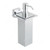 Vado Soap Dispenser, Level, Wall Mounted, Chrome, Silver