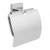 Vado Toilet Paper Holder W/ Cover, Bokx, Wall Mounted, Chrome, Silver