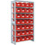 Bito Boltless Shelving With Storage Bins, SKR3522G, 7 Shelves, 1850 x 300MM, Blue
