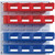 Bito Louvered Panel With Pick Bins, SK-SET1, 16 Bins, 495 x 457MM, Blue