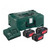 Metabo Cordless Tool Battery Set With Metaloc Case, 685062000, 18V, 3 x 5.2Ah Battery