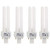 Osram Fluorescent Lamp, Dulux D, 13W, G24d-1, 6500K, Lumilux Cool Daylight, 4 Pcs/Pack