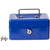 Cash Box With Safety Lock, Stainless Steel, 90 x 240MM, Blue