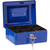 Cash Box With Safety Lock, Stainless Steel, 90 x 240MM, Blue