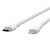 Belkin USB-C to Lightning Cable With Leather Strap, F8J243BT04-WHT, BoostCharge, 1.2 Mtrs, White