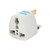 Universal Plug Adapter, 3 Pin, White, 4 Pcs/Pack
