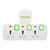 Terminator Universal Multi-Plug Adapter, TMA-573T, 3 Way, 250V, White