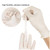 Disposable Gloves, Latex, M, White, 100 Pcs/Pack