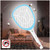 LED Rechargeable Mosquito Swatter, ABS, 1200mAh, Blue/White