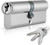 Cylinder Door Lock, 3 Key, 60MM, Silver