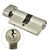 Cylinder Door Lock, Steel, 3 Key, 70MM, Silver