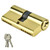 Cylinder Door Lock, 3 Key, 60MM, Gold