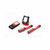 Geepas Rechargeable LED Handheld Flashlight, GFL51017UK, Black/Red, 4 Pcs/Set