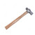 Geepas Ball Pein Hammer With Wooden Handle, GT59124, Carbon Steel, 0.45 Kg, Silver