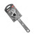 Geepas Adjustable Wrench, GT59223, Chrome, 8 Inch, Black