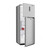 Geepas Double Door Refrigerator, GRF5109SXHN, 500 Ltrs, Silver