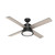 Hunter Ceiling Fan, HT-50425, Loki, 4 Blade, 52 Inch, Matte Black