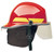 Bullard Fire Fighting Helmet, Red