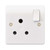 Mk DP Shuttered Switched Socket, K2893WHI, Logic Plus, 15A, 1 Gang, White