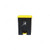 Brooks Pedal Waste Bin, BKS-PDL-298, 68 Ltrs, HDPE, Black/Yellow