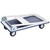 Aqson Foldable Platform Trolley, APT300, 300 Kg, Silver/Blue
