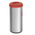 Tramontina Swing Trash Bin, 94539202, Stainless Steel, 40 Ltrs Capacity, Red/Silver